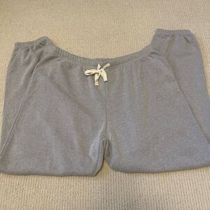 Abbot & Main Women Gray Soft Fleece Sweatpants Joggers  Size XXL
